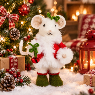 Mrs. Claus Christmas Mouse Felt Ornament 4614038