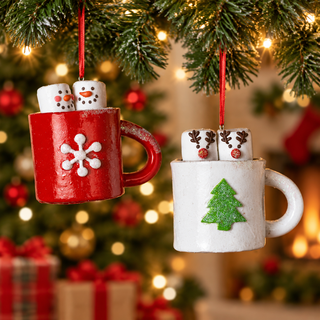 Marshmallows in Mug Ornament Set 2664910