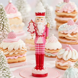 Pink Cupcake Nutcracker with Cookie 4611744