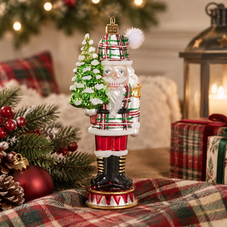 Eric Cortina Plaid Nutcracker Ornament 4653175