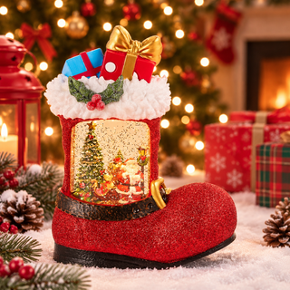 Santa's Delivery Lighted Water Boot  4631614