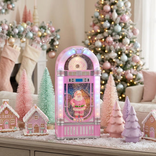 Animated Musical Bubblegum Blowin' Santa Lighted Water Jukebox 4600778