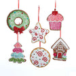 Kurt Adler Gingerbread Gingersnap Sugar Cookie Ornaments Set