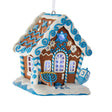 Kurt Adler Gingerbread LED Hanukkah Blue House Ornament