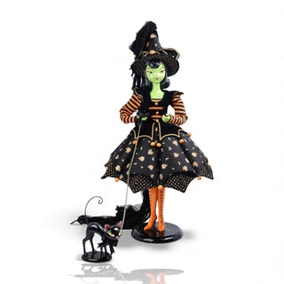 Pre-Order Halloween 36in Witch W/Cat Display 29-30510