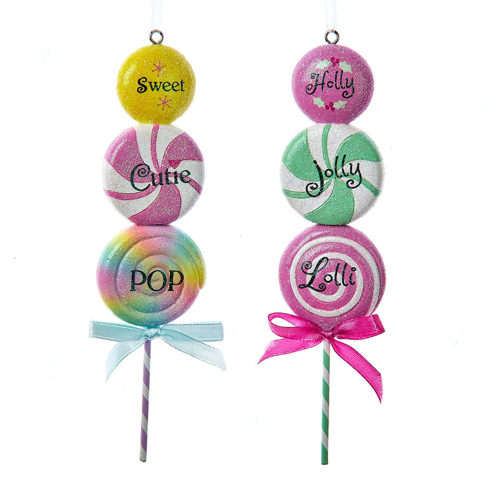 Triple Lollipop Ornament Set