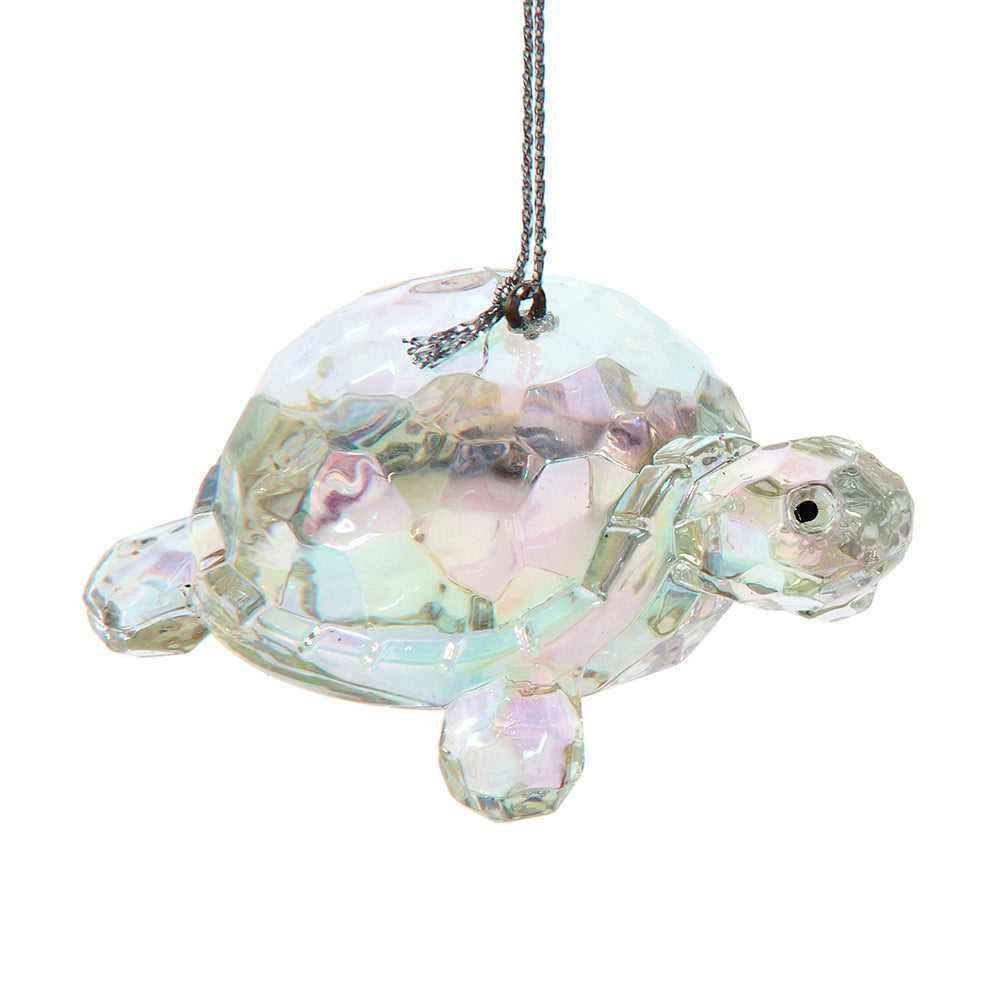 Kurt Adler 2.75" Clear Turtle Christmas Tree Ornament