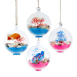 60MM Glass Beach Sand Ball Ornaments Set of 4