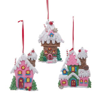 PRE-ORDER Ice Cream Cone Gingerbread House Ornament Set