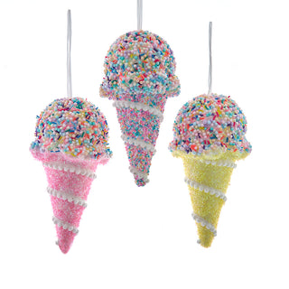 Pastel Ice Cream Ornament Set D4625