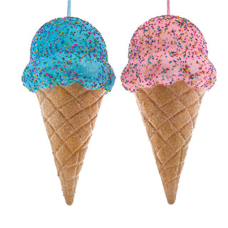 X-Large Ice Cream Cone Ornament Set  D4642