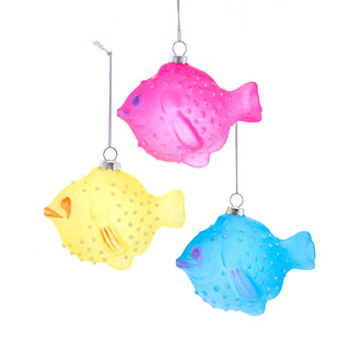 Luminosity Glow In the Dark Glass Fish Ornament D4658