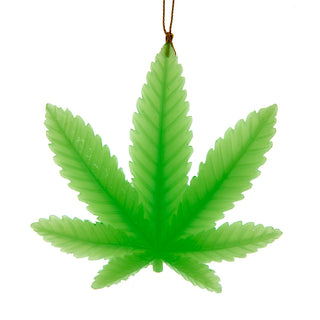 Luminosity Glow In The Dark Cannabis Ornament D4702