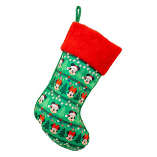 PRE-ORDER Disney© Green & Red Mickey and Minnie Stocking DN7251