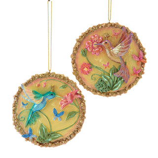 Hummingbird Disc Ornament Set E1098 Flights of Fancy