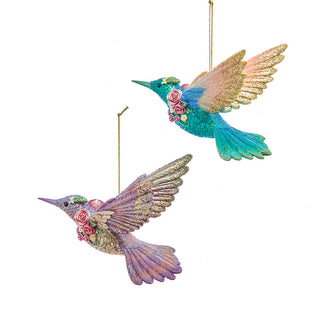 Pastel Hummingbird Ornament Set E1125 Flights of Fancy