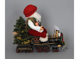 Karen Didion Vintage Lighted 2 Piece Metal Train VC-13