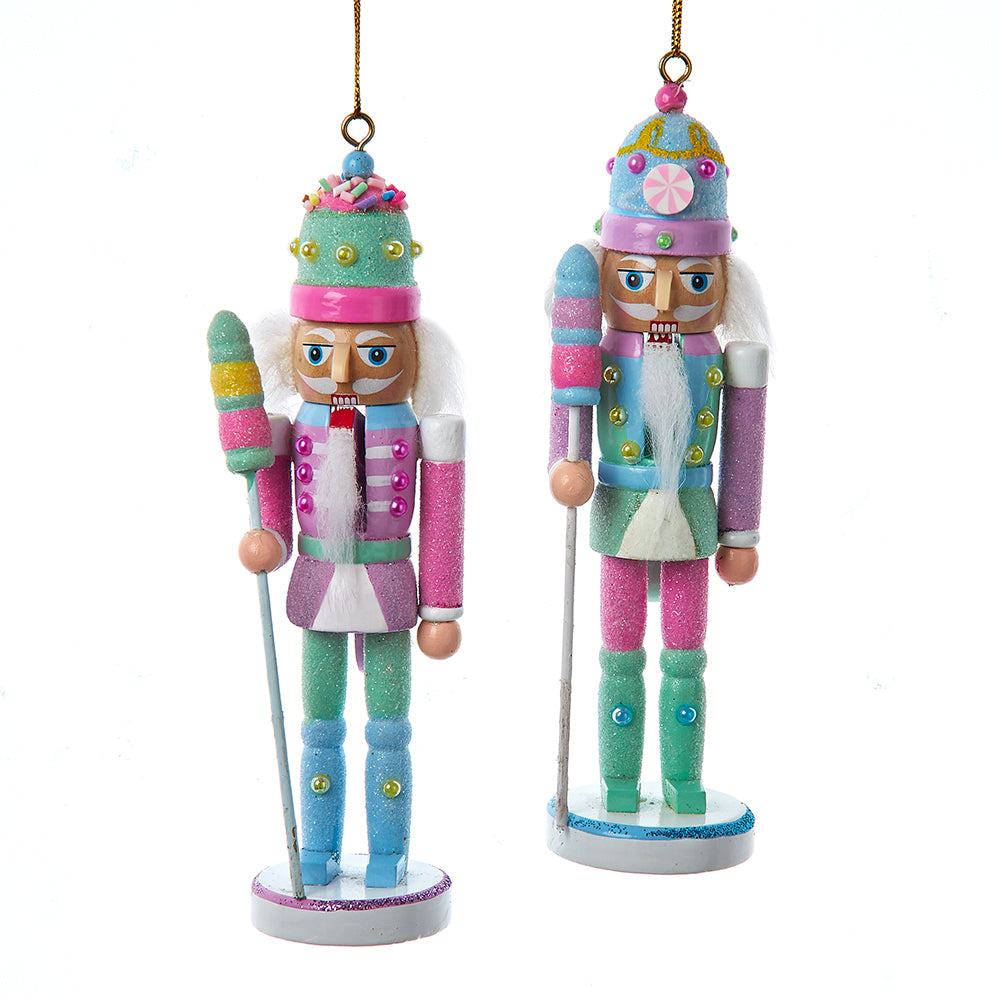 6" Bubblegum Nutcracker Ornaments, 2 Assorted