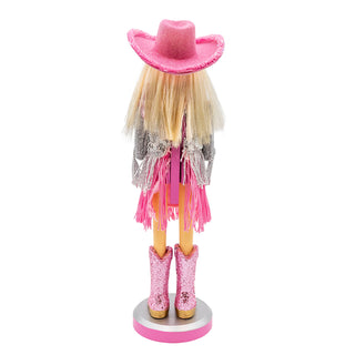 Pink Nashville 12" Honky Tonk Cowgirl Nutcracker