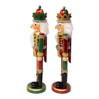 15" Red or  Green King Nutcracker F2417
