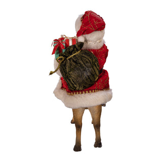 Kurt Adler 11.5" Fabriché™ Santa On Reindeer FA0119