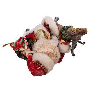 Kurt Adler 11.5" Fabriché™ Santa On Reindeer FA0119