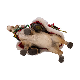 Kurt Adler 11.5" Fabriché™ Santa On Reindeer FA0119
