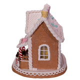 9" Battery-Operated LED Gingerbread Cake House