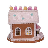 9" Battery-Operated LED Gingerbread Cake House