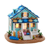 Kurt Adler 8" Pre-Lit Gingerbread Coastal Beach House