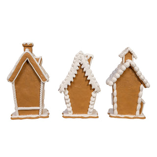 LED Brown Sugar Frosted Gingerbread Houses