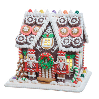 Battery Operated LED Nutcracker Gingerbread Cookie House