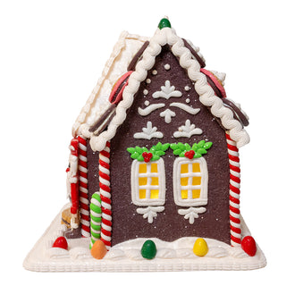 Battery Operated LED Nutcracker Gingerbread Cookie House