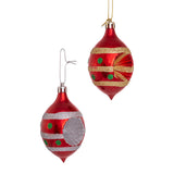 Retro Reflector Drop Christmas Ornament Set 4 Piece