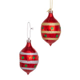 Retro Reflector Drop Christmas Ornament Set 4 Piece