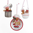 Gingerbread in Cup Ornaments Bakers Cooks Christmas Set