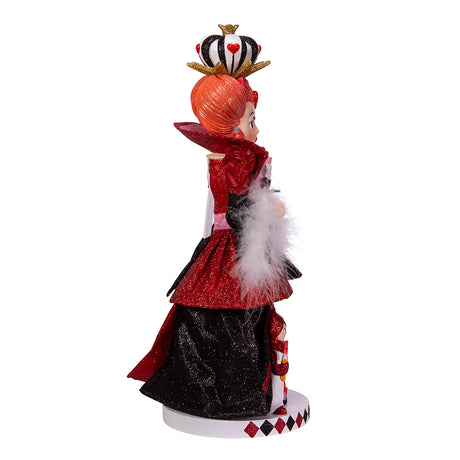 Pre-Order Kurt Adler Alice In Wonderland 17.5" Hollywood Nutcrackers™ Queen Of Hearts HA0519