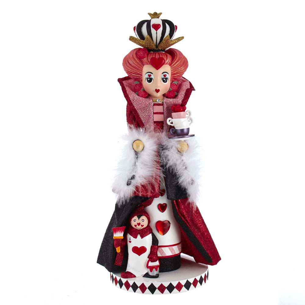 Pre-Order Kurt Adler Alice In Wonderland 17.5" Hollywood Nutcrackers™ Queen Of Hearts HA0519