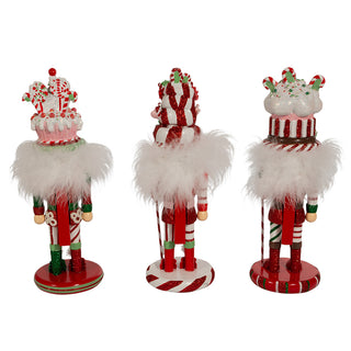 10" Hollywood Nutcrackers™ Candy and Cake Hat Nutcrackers Set of 3