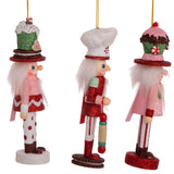 Kurt Adler 6" Hollywood Nutcrackers™ Cake, Cocoa and Gingerbread Nutcracker Ornaments