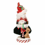 12" Hollywood Nutcrackers™ Chubby Santa With Puppy Nutcracker HA0611