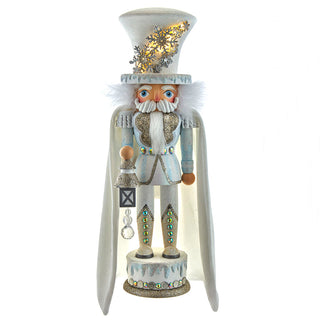 18" Hollywood Nutcrackers™ White Snowflake LED Soldier Nutcracker HA0619