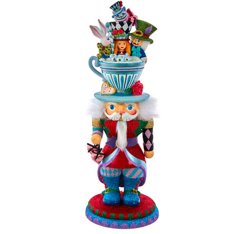 Kurt Adler Alice in Wonderland 18" Hollywood Nutcrackers™ Alice Teacup Hat Nutcracker