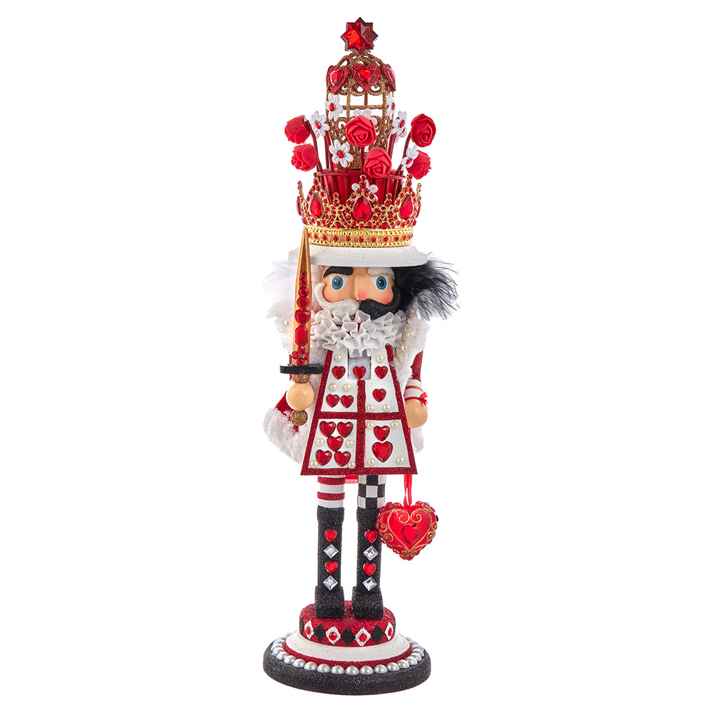 Kurt Adler Alice in Wonderland 18" Hollywood Nutcrackers™ King Of Hearts Nutcracker