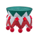 Kurt Adler 4" Hollywood Nutcrackers™ Red, White and Green Glittered Nutcracker Base