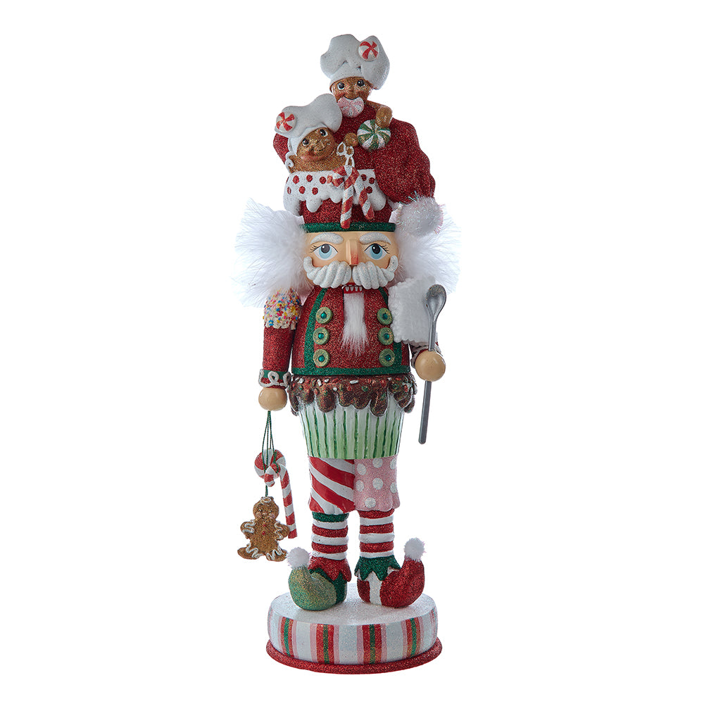 Kurt Adler 18" Hollywood Nutcrackers™ Gingerbread Soldier With Cupcake Body Nutcracker