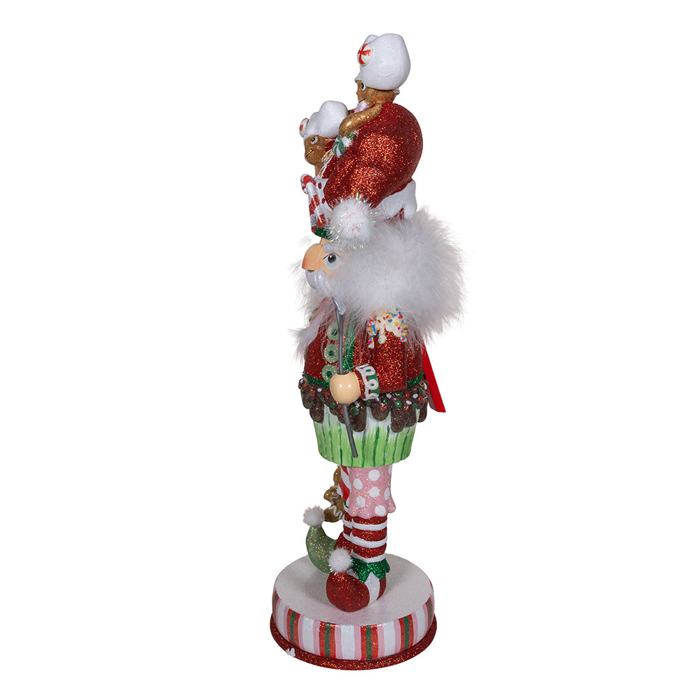 Kurt Adler 18" Hollywood Nutcrackers™ Gingerbread Soldier With Cupcake Body Nutcracker