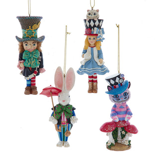 5" Hollywood Nutcrackers™ Alice In Wonderland Ornaments Set HA0752