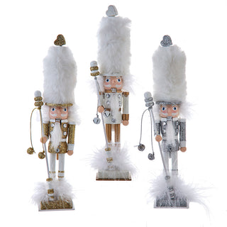 9.5" Hollywood Nutcrackers™ Gold, White, & Silver Nutcracker Set HA0780