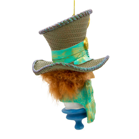 Kurt Adler Holly Hats™ Alice in Wonderland Happy Hatter Hat Ornament